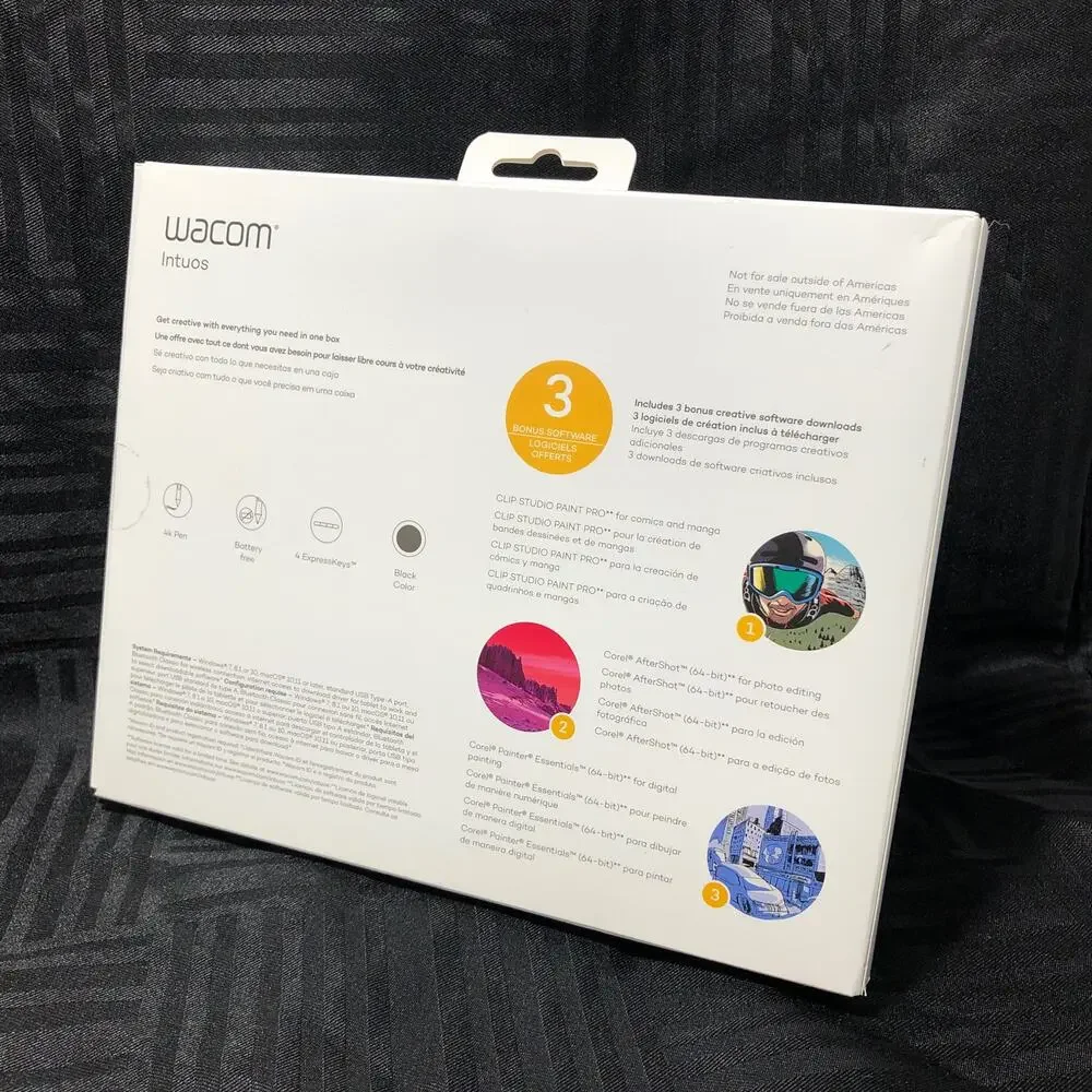Wacom Intuos Small Art & Graphics Drawing Tablet Digital Drawing IN BOX